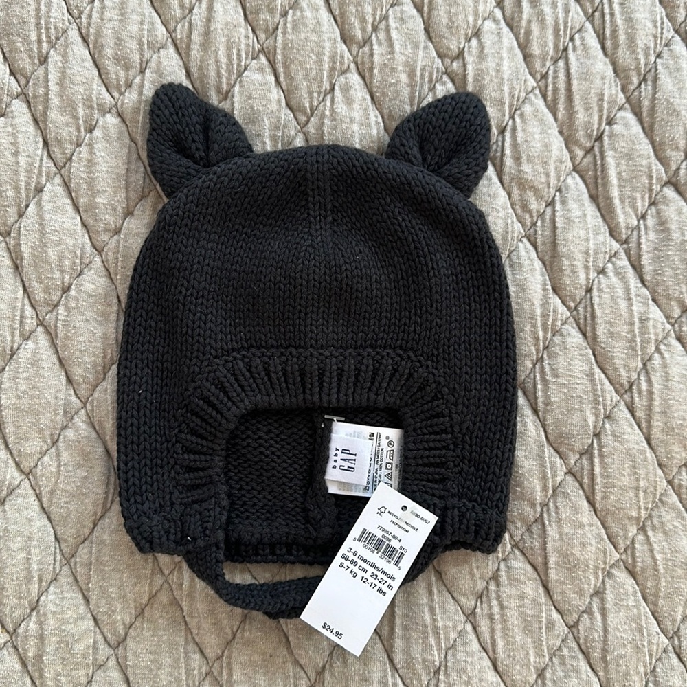 Baby Gap NEW WITH TAGS Cat Knit Hat